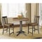 International Concepts Round 36 in Rd Extend Dining Table, 2 San Remo Counter Ht Stools, Hickory/Coal, 36 in W, 48 in L K45-36RXT-27B-S102-2 - alternate 2